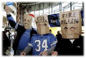 Detroit Lions fans Fire Millen