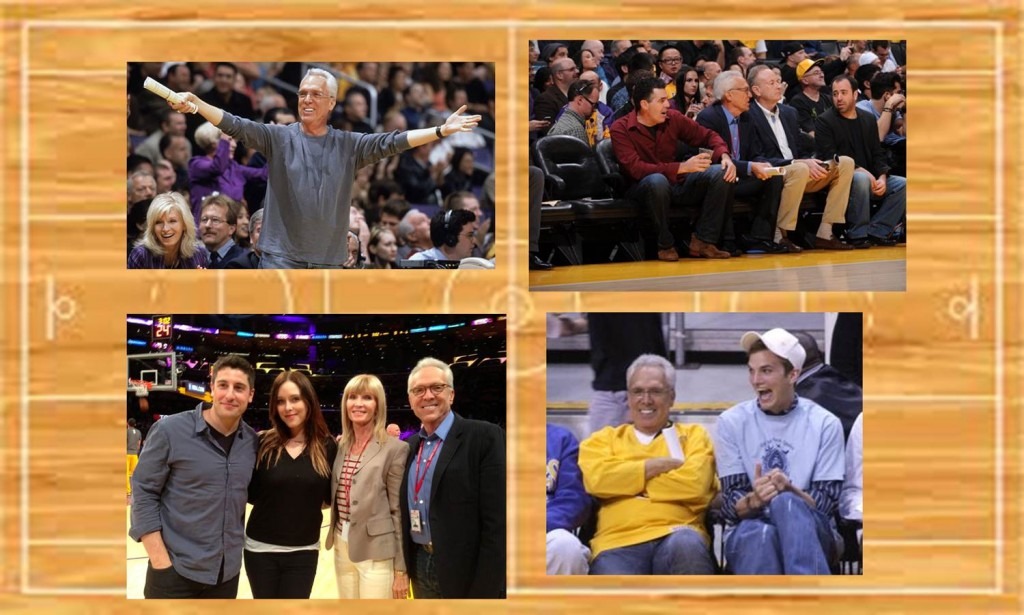 Clockwise From Upper Left: Norm, The Ultimate Lakers Fan, Norm With Adam Carolla And Bill O'Reilly, Norm With Ashton Kutcher, Jason Biggs &Amp; Wife, Jenny Mollen With Norm &Amp; Mary Pattiz, 