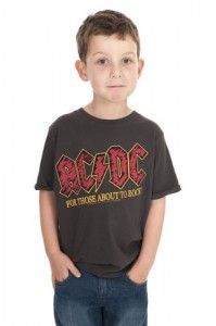 ac dc shirt kid