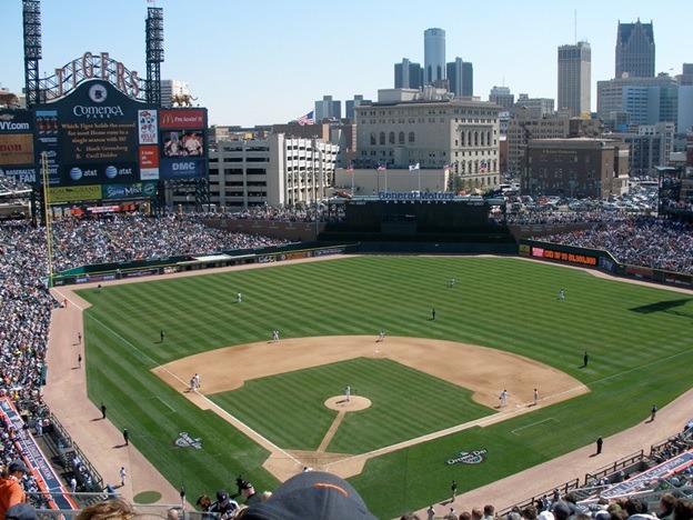 Comerica Park baseball field