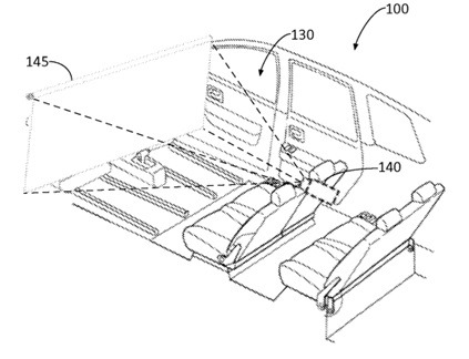 Ford's new projector and screen system