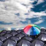 Rainbow umbrella