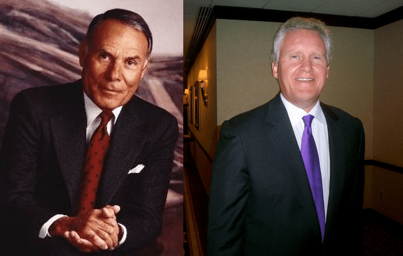 (L) Frank Magid, (R) Jeffrey Immelt