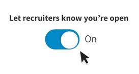 LinkedIn Recruiters button