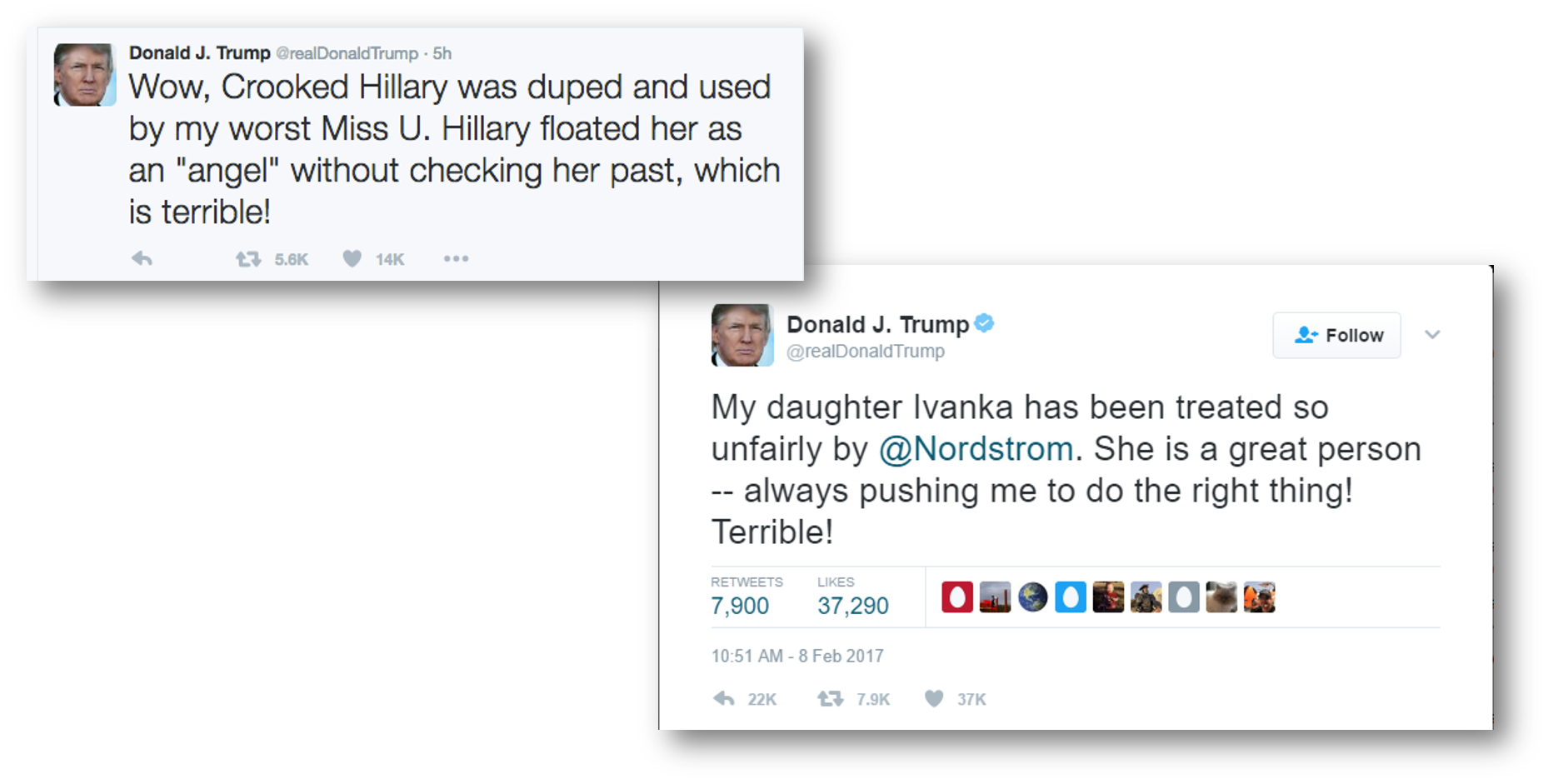2 trump tweets