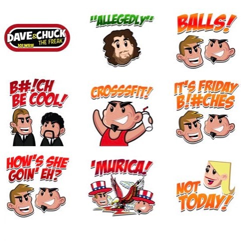 Dave And Chuck Stickers 2