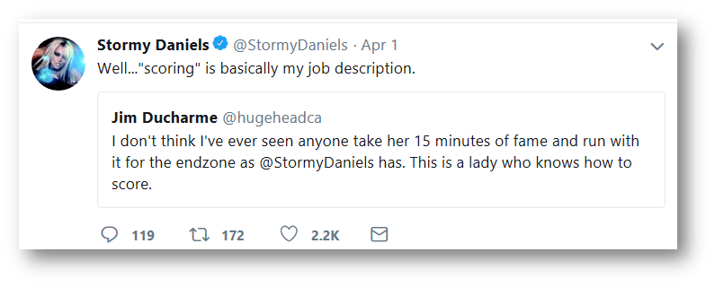 stormy daniels tweet 2