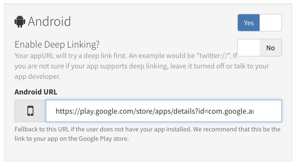 Android URL