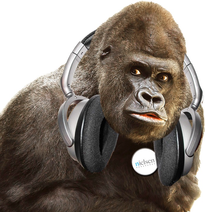 Gorilla With Nielsen Button
