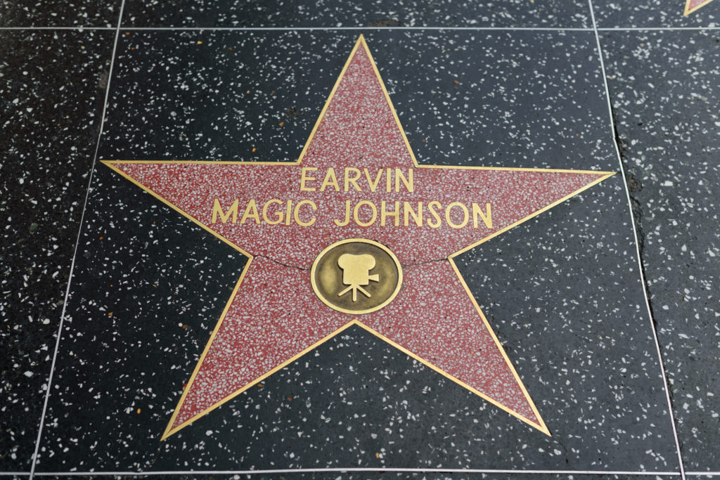 magic johnson hollywood star shutterstock