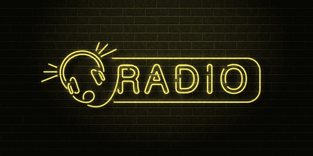 radio neon shutterstock yellow