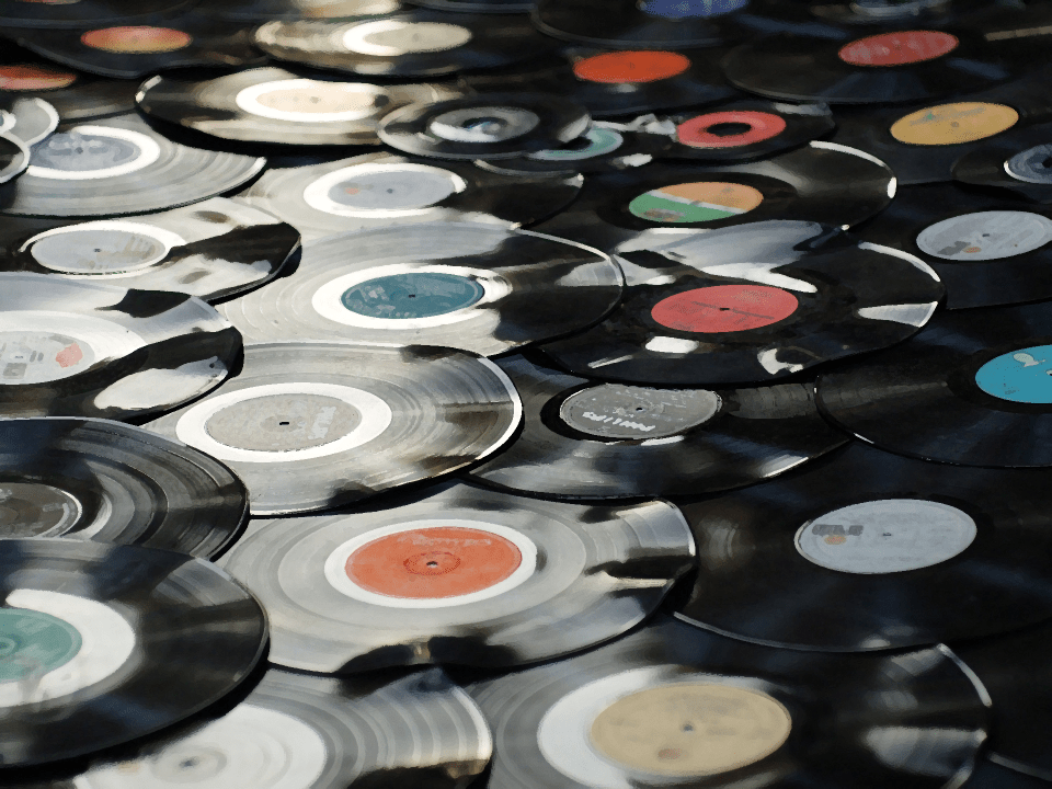 Vinyl Records Paint Bruch