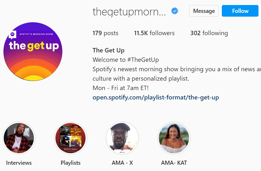 spotify the get up instagram 1022