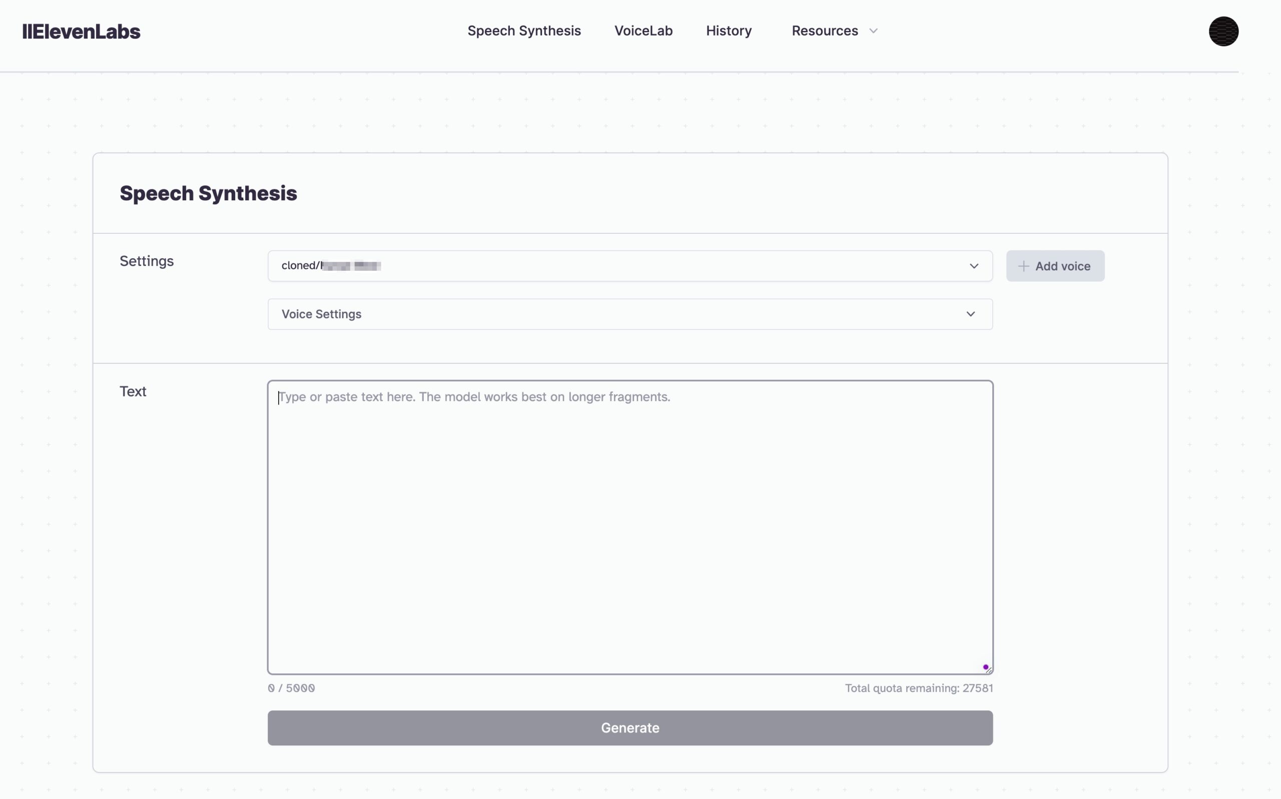 speech synthesis online