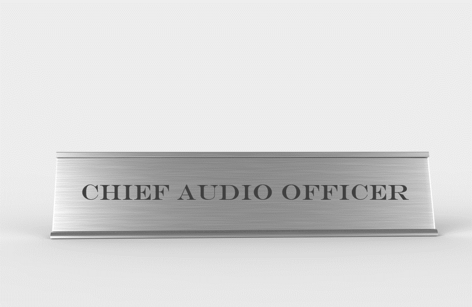 chief audio office nameplate correct