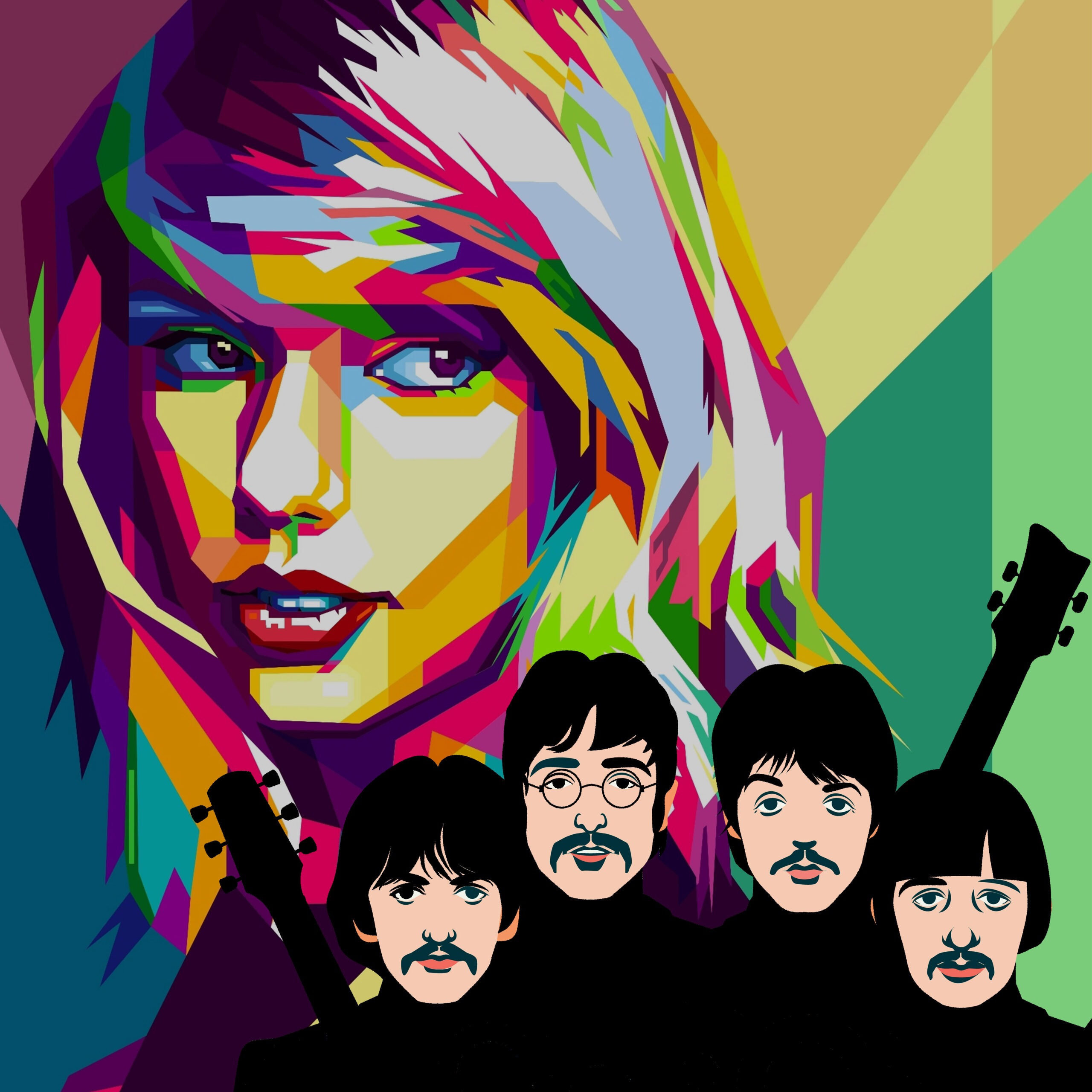 Taylor Swift Beatles Scaled