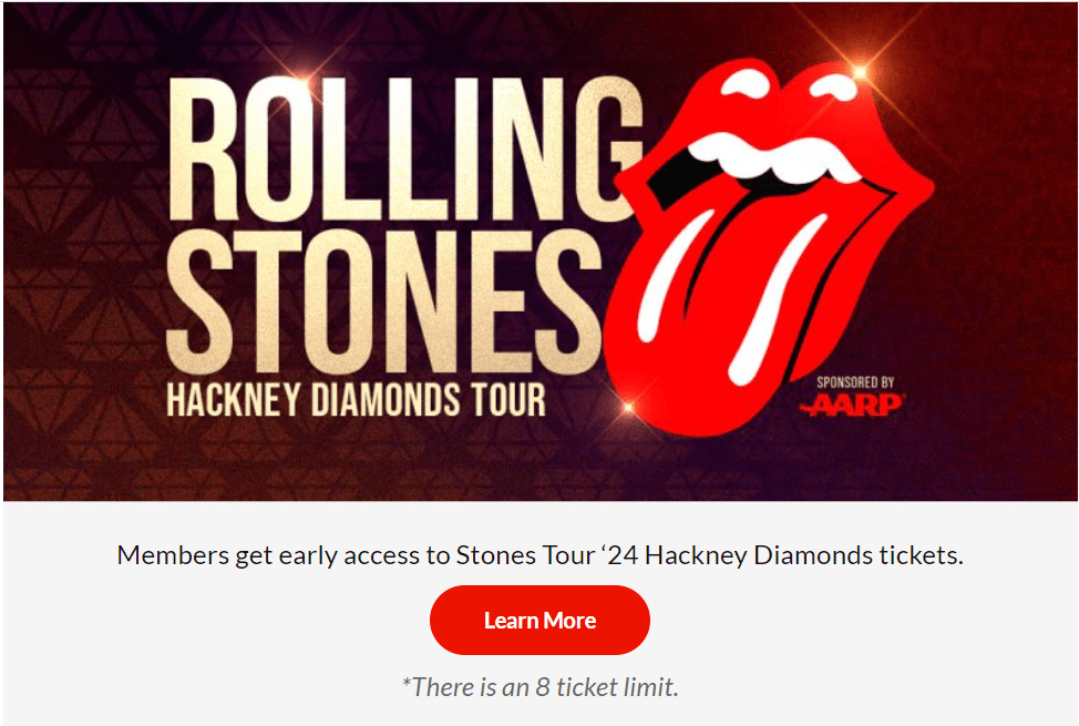 Rolling Stones Aarp 8 Ticket Limit