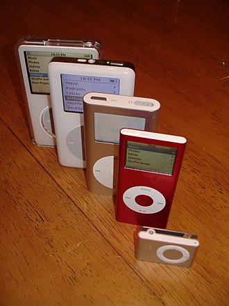 Ipod Models Various Via Wikipedia