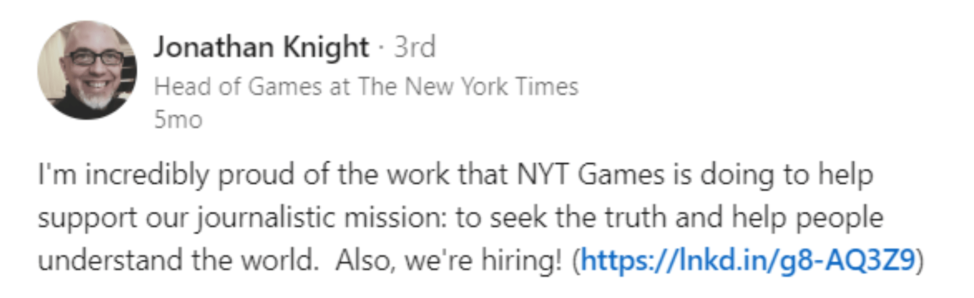 Nytimes Games Jonathan Knight Quote