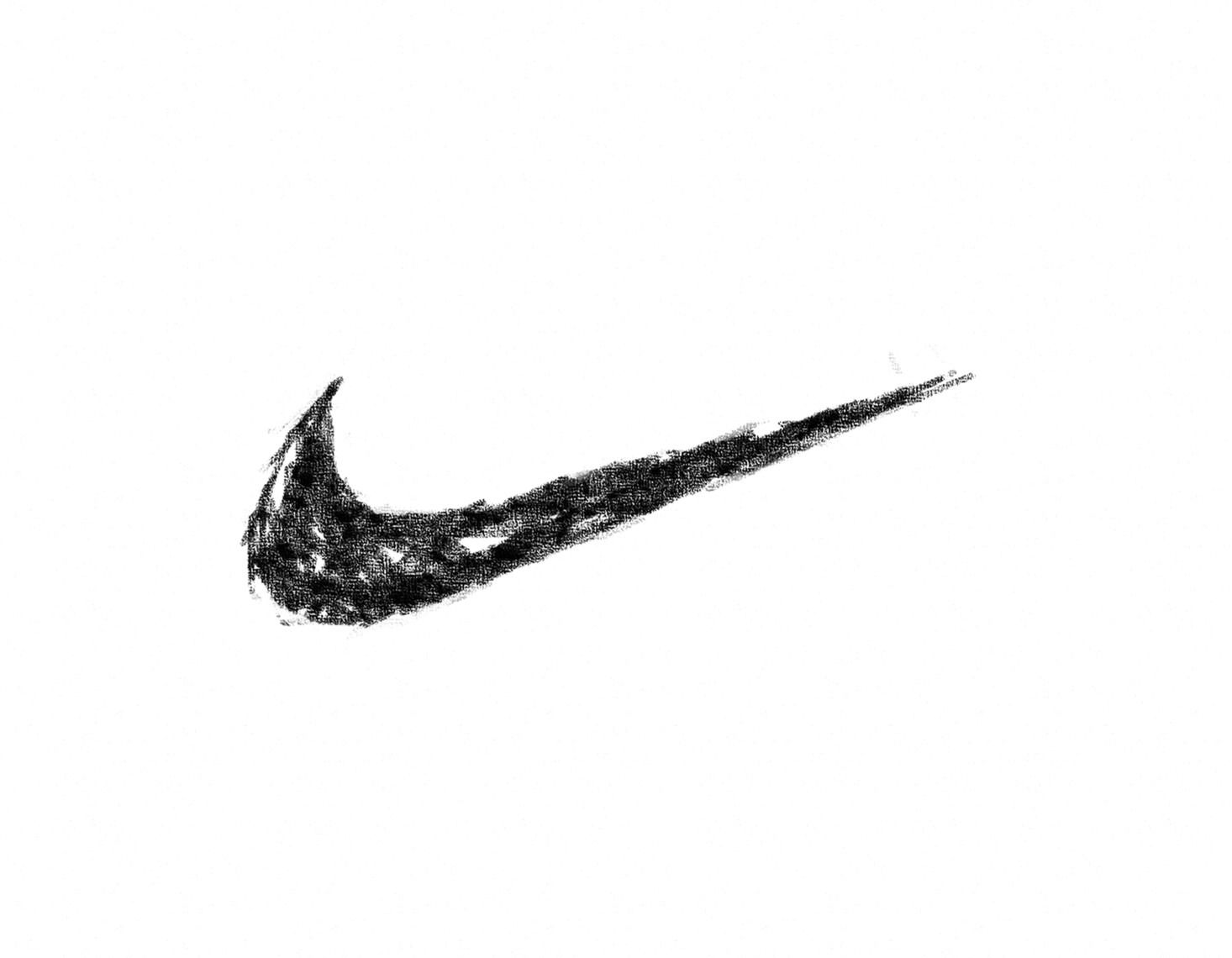 Nike Swoosh Pencil Sketch