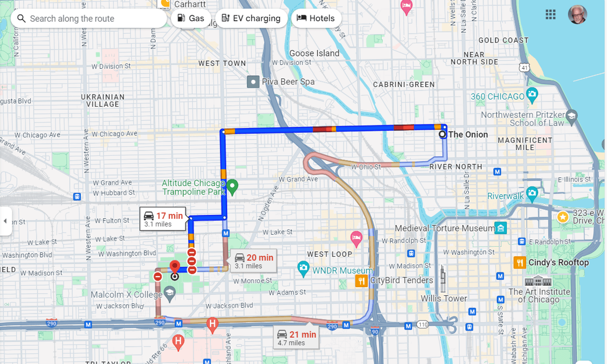 Onion United Center Google Map