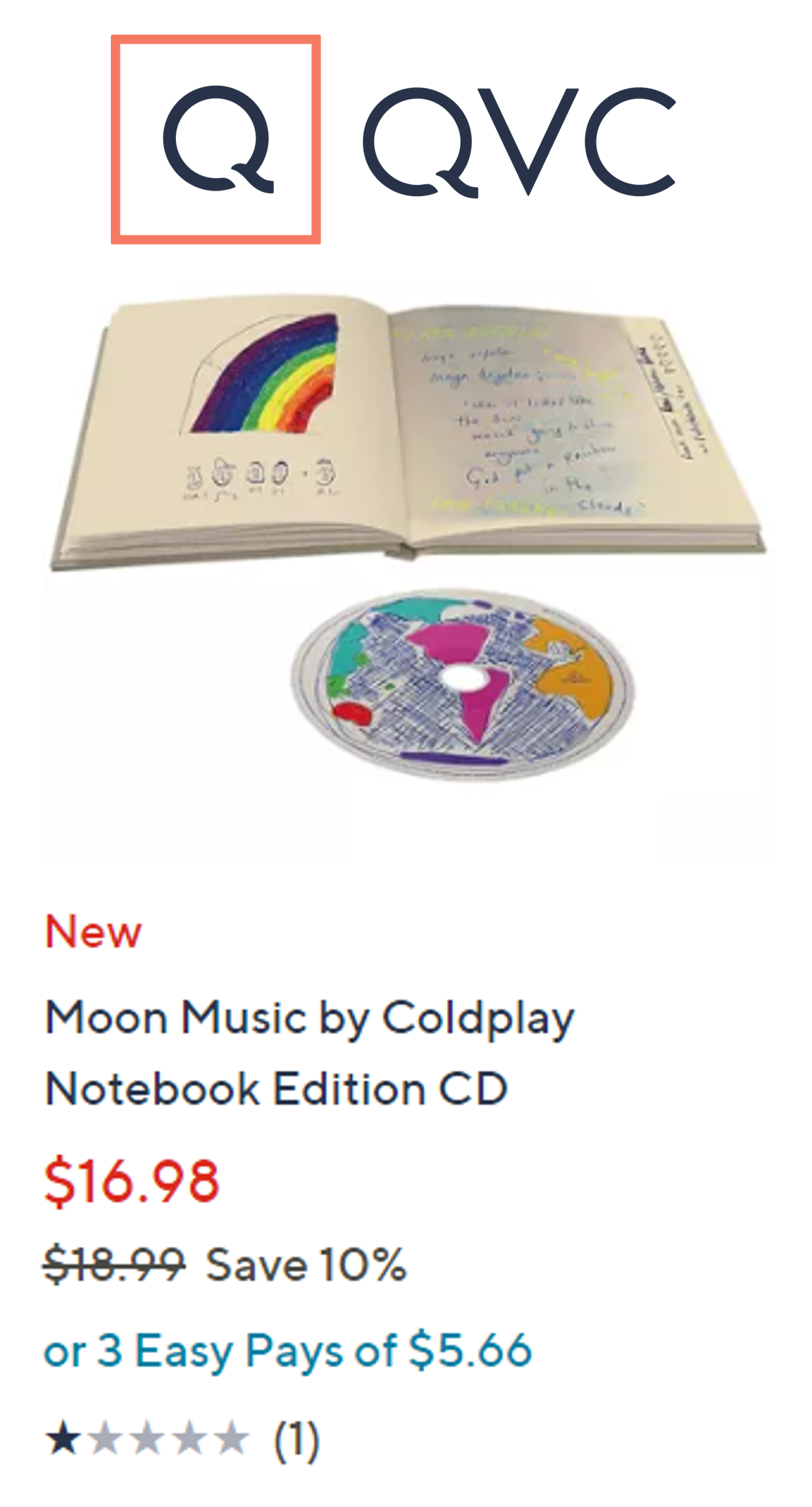 Qvc Coldplay Moon Music