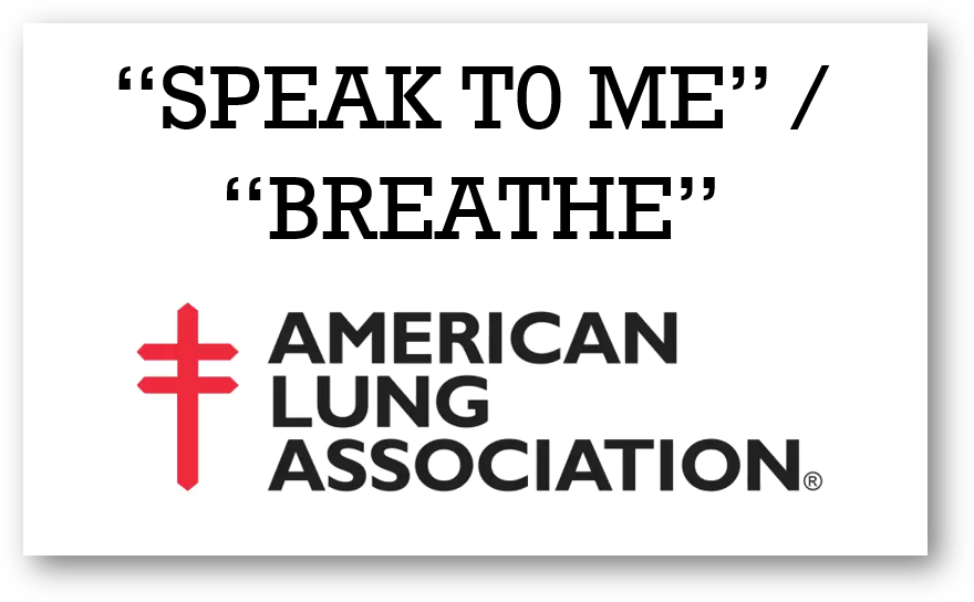 Speak To Me Breathe American Lung