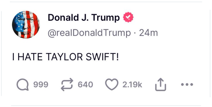 Trump I Hate Taylor Swift