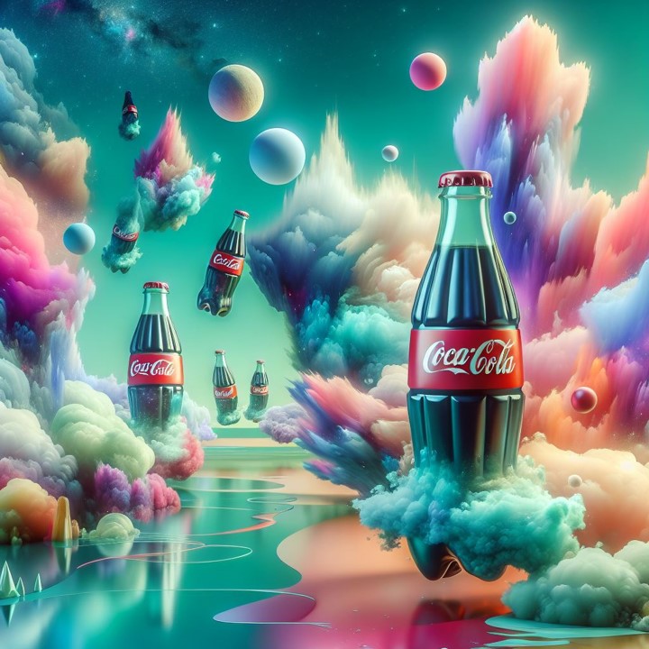 coke bottles AI