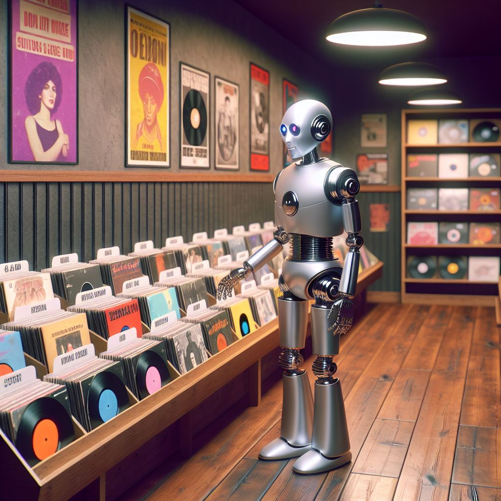 robot record albums ai