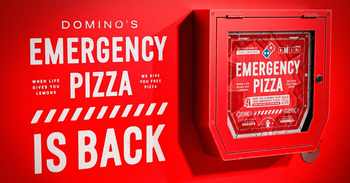 dominoss emergency pizza